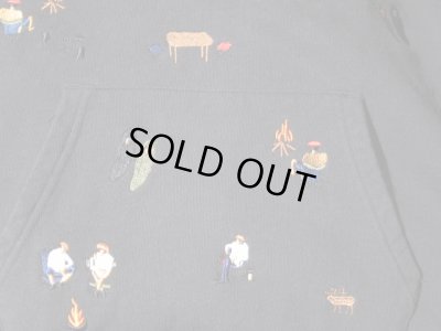 画像6: GRN/EMBROIDERY PULL PARKA  BLACK