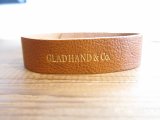 GLAD HAND(グラッドハンド)/LEATHER BRACELET  CAMEL