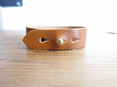 画像2: GLAD HAND(グラッドハンド)/LEATHER BRACELET  CAMEL