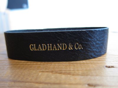 画像2: GLAD HAND(グラッドハンド)/LEATHER BRACELET  BLACK