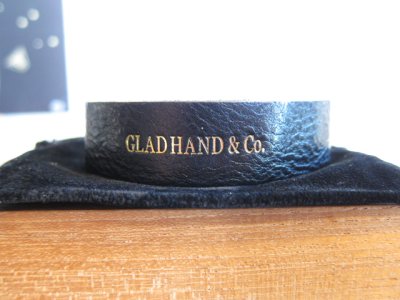 画像1: GLAD HAND(グラッドハンド)/LEATHER BRACELET  BLACK