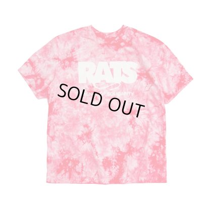 画像1: RATS/TIE DYE BOX LOGO T  RED