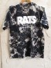 画像1: RATS/TIE DYE BOX LOGO T  BLACK (1)