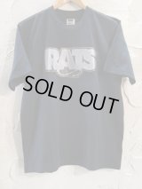 RATS/GLITTER BOX LOGO T  BLACK