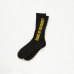 画像1: RATS/LOGO SOCKS SOSD  BLACK (1)