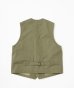 画像2: (SALE 30%OFF) BELAFOTE/RT CIVILIAN DECK VEST H.B  A.GREEN (2)