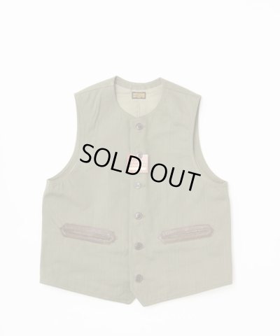 画像1: BELAFOTE/RT CIVILIAN DECK VEST H.B  A.GREEN