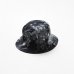 画像1: RATS/TIE DYE BUCKET HAT  BLACK (1)