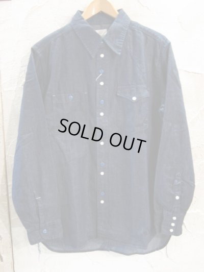 画像1: VINTAGE EL/ASYMMENTLY DENIM SHIRTS  NAVY