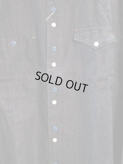 画像3: VINTAGE EL/ASYMMENTLY DENIM SHIRTS  NAVY