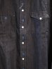 画像3: VINTAGE EL/ASYMMENTLY DENIM SHIRTS  NAVY (3)