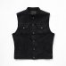 画像1: RATS/BLACK DENIM VEST STAND COLLAR  BLACK (1)