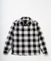 画像1: (SALE 35%OFF) BELAFOTE/RT OPEN COLLAR GINGHAM SH  BLACK (1)