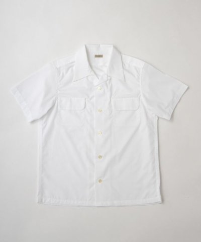 画像2: (SALE 35%OFF) BELAFOTE/RT OPEN COLLAR FLAP PKT S/S SH  WHITE