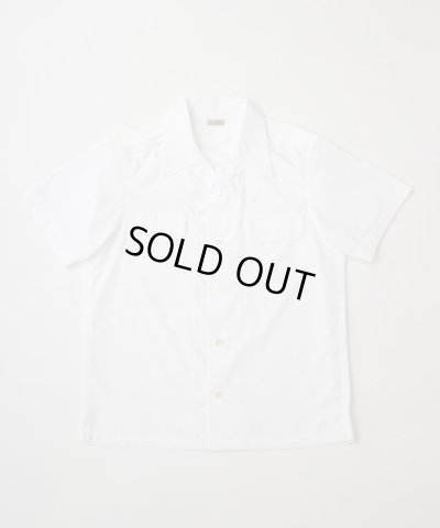 画像2: BELAFOTE/RT OPEN COLLAR FLAP PKT S/S SH  WHITE