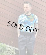 BELAFOTE/RT HAWAIIAN SWEAT PLAY SHIRT  BLUE