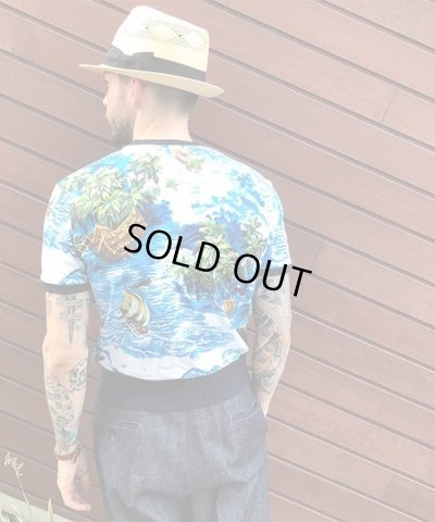 画像5: BELAFOTE/RT HAWAIIAN SWEAT PLAY SHIRT  BLUE