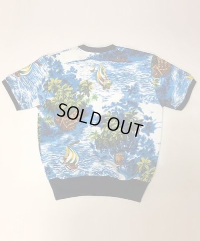 画像3: BELAFOTE/RT HAWAIIAN SWEAT PLAY SHIRT  BLUE