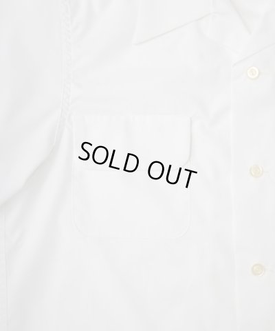 画像5: BELAFOTE/RT OPEN COLLAR FLAP PKT S/S SH  WHITE