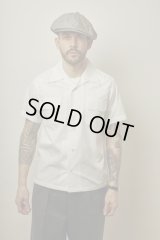 BELAFOTE/RT OPEN COLLAR FLAP PKT S/S SH  WHITE