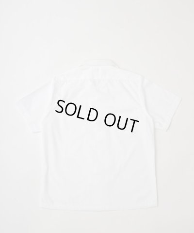 画像3: BELAFOTE/RT OPEN COLLAR FLAP PKT S/S SH  WHITE