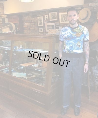 画像6: BELAFOTE/RT HAWAIIAN SWEAT PLAY SHIRT  BLUE