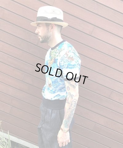 画像4: BELAFOTE/RT HAWAIIAN SWEAT PLAY SHIRT  BLUE