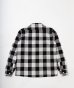 画像2: (SALE 35%OFF) BELAFOTE/RT OPEN COLLAR GINGHAM SH  BLACK (2)