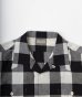 画像3: (SALE 35%OFF) BELAFOTE/RT OPEN COLLAR GINGHAM SH  BLACK (3)