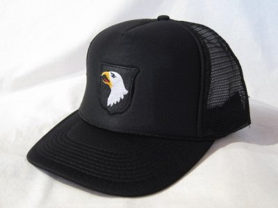 画像1: BELIVE/WAPPEN MESH CAP EAGLE  BLACK