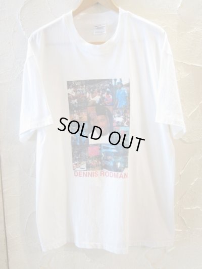 画像1: (DEAD STOCK) DENNIS RODMAN/PRINT T  WHITE