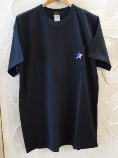 画像1: (SALE 30%OFF) BELIVE/LIMITED LINE PATCH STAR NAVY PKT  BLACK