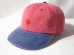 画像1: BELIVE/WAPPEN LOW CAP 2TONE  REDxNAVY (1)