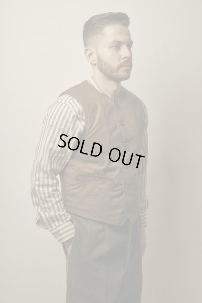 画像4: BELAFOTE/RT ALPACA CANVAS VEST  HUNTERGREEN