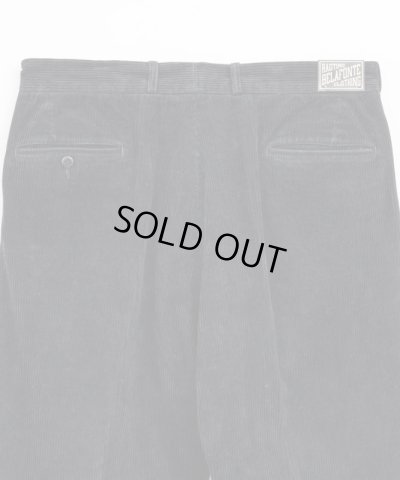 画像9: BELAFOTE/RT 2TACK TROUSERS AGED CORDUROY  BLACK