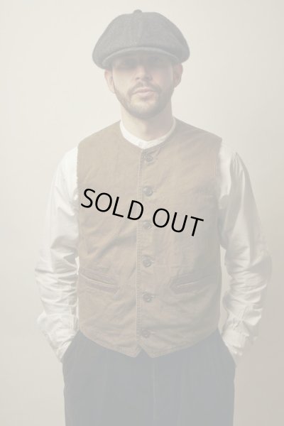 画像5: BELAFOTE/RT ALPACA CANVAS VEST  HUNTERGREEN