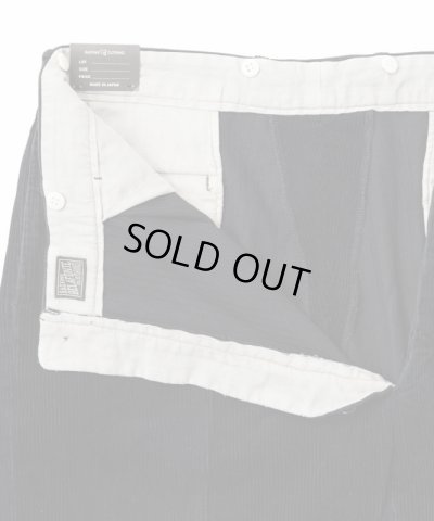 画像7: BELAFOTE/RT 2TACK TROUSERS AGED CORDUROY  BLACK