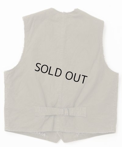 画像3: BELAFOTE/RT ALPACA CANVAS VEST  HUNTERGREEN