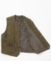 画像2: BELAFOTE/RT ALPACA CANVAS VEST  HUNTERGREEN (2)