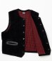 画像2:  BELAFOTE/RT CIVILIAN DECK VEST AGED CORDUROY  BLACK (2)