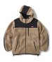 画像1: FTC/HOODED SHERPA FLEECE JKT  BEIGE (1)