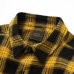 画像3: RATS/PRINT FLANNEL CHECK SHIRT BLACKxYELLOW (3)