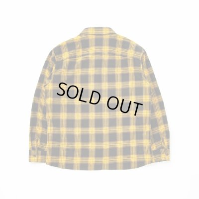 画像2: RATS/PRINT FLANNEL CHECK SHIRT BLACKxYELLOW