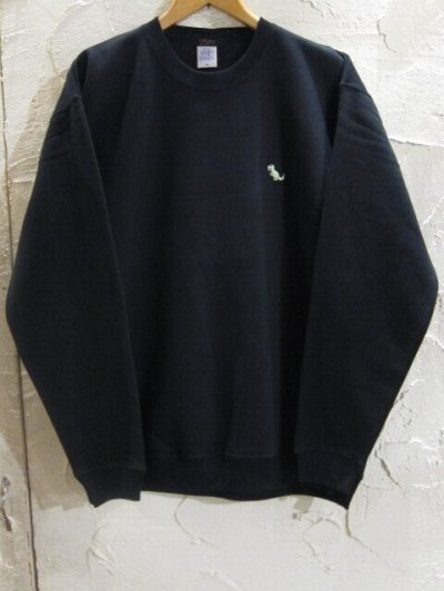 画像1: (SALE 25%OFF) BELIVE/LEFT CHEST PATCH SWEAT  TYRAWNOSAURUS　BLACK