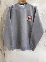 BELIVE/LEFT CHEST PATCH SWEAT WINNER  GRAY