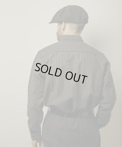 画像6: BELAFOTE/RT PULLOVER HERRINGBONE STRIPE SH  GRAY