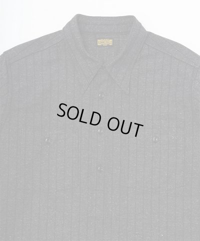 画像3: BELAFOTE/RT PULLOVER HERRINGBONE STRIPE SH  GRAY