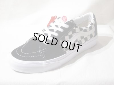 画像1: VANS/SK8 LOW  BLACKxCHECKERBOARD