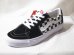 画像1: VANS/SK8 LOW  BLACKxCHECKERBOARD (1)