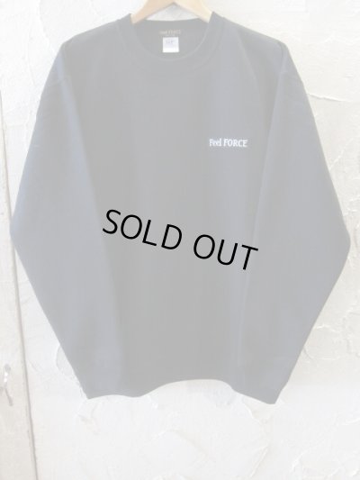 画像1: Feel FORCE/CREW SWEAT BANNER  BLACK